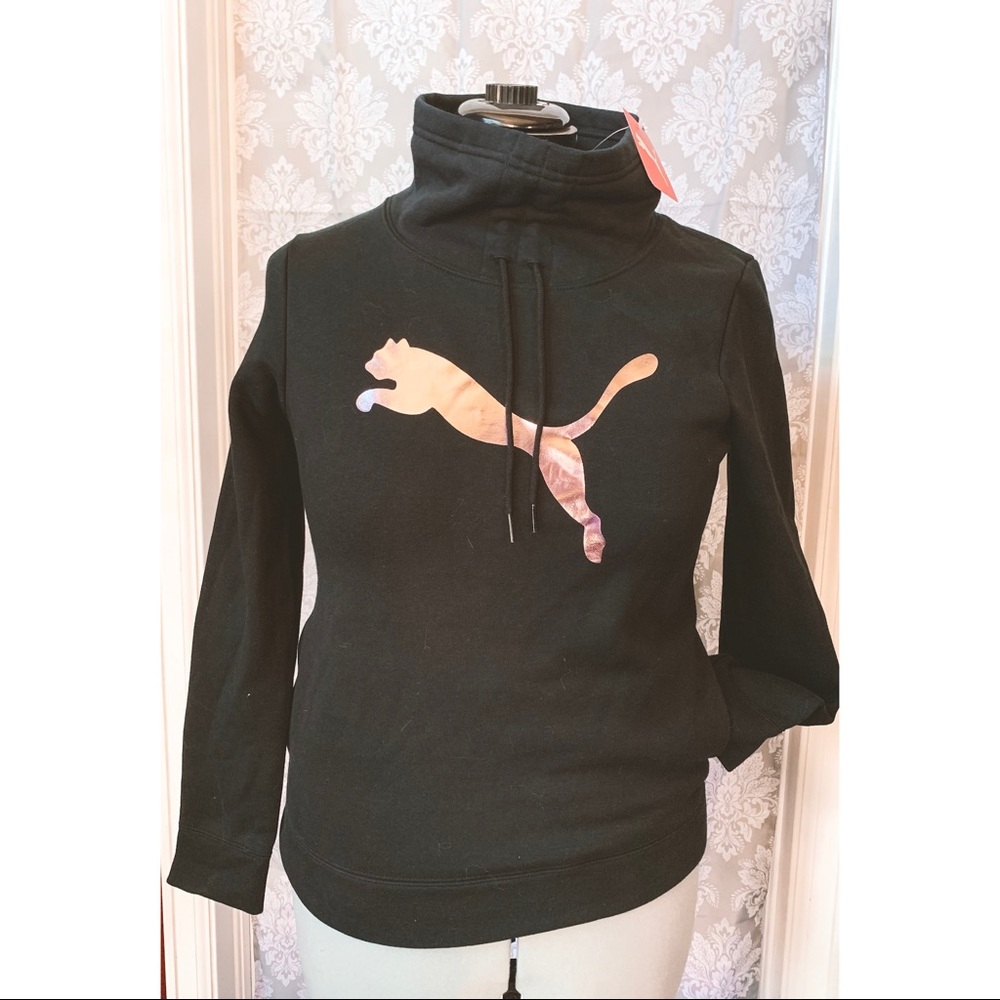 BNWT Women’s Puma Pink Metallic Cinch Neck Hoodie